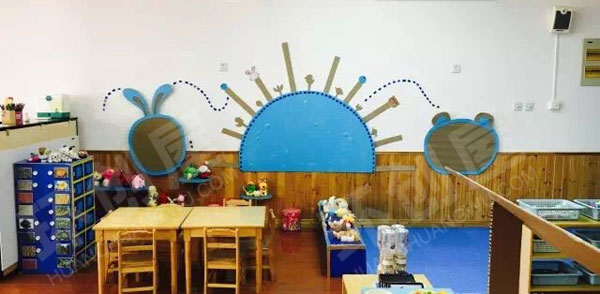 幼儿园墙面布置环创蓝色系图片