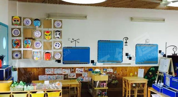 幼儿园墙面布置环创蓝色系图片