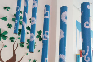 幼儿园简单吊饰环创图片