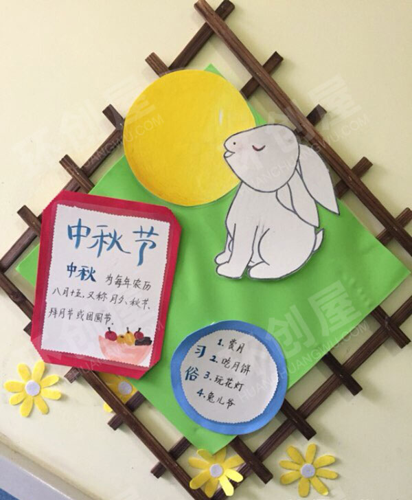 幼儿园走廊墙面传统节日环创图片