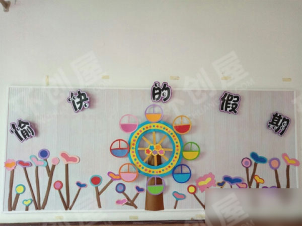 幼儿园五彩缤纷的家园联系栏图片