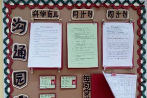 幼儿园自然风主题家园联系栏图片4张
