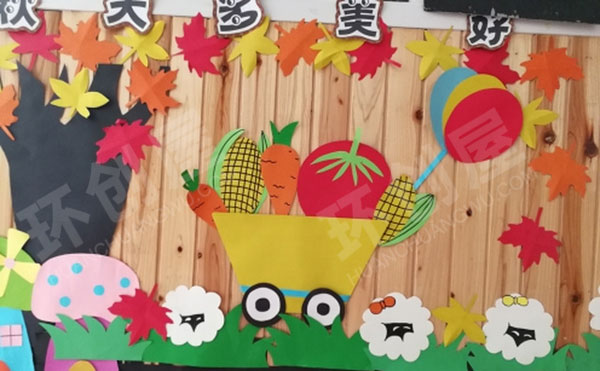 幼儿园作品展示蔬菜的秘密环创图片
