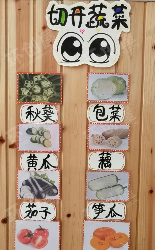 幼儿园作品展示蔬菜的秘密环创图片