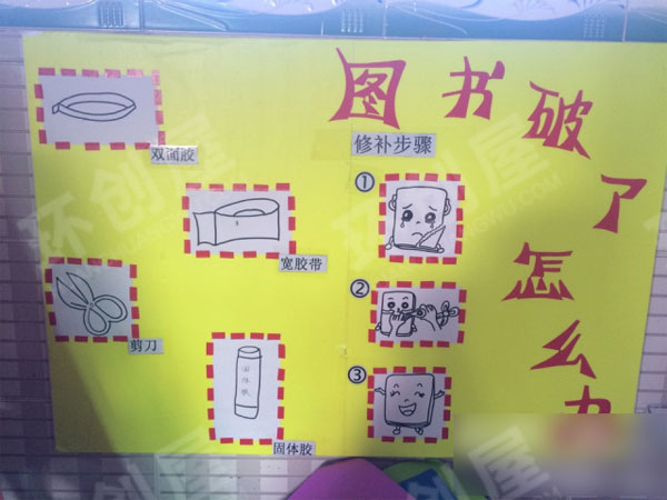 幼儿园阅读区环创图书绘画图片