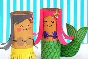 幼儿园美工区纸芯创意图片9张