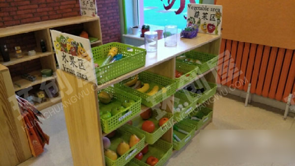幼儿园角色游戏超市区角图片