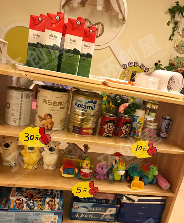 幼儿园角色游戏超市图片