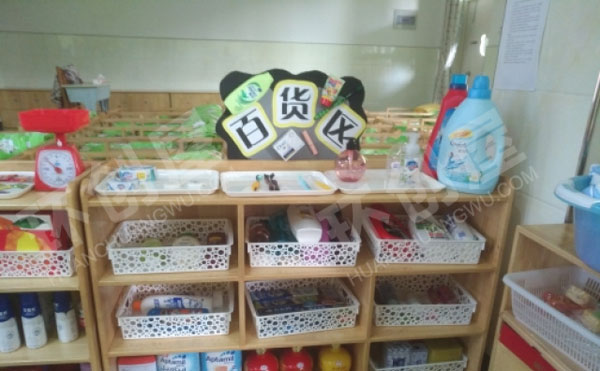 幼儿园角色游戏可妮风格小超市图片