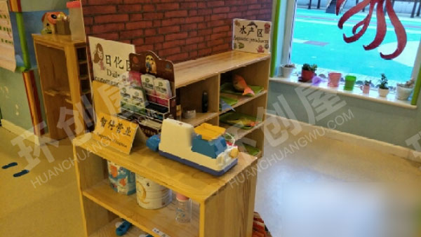 幼儿园角色游戏超市区角图片