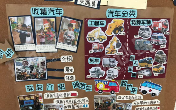 幼儿园汽车主题活动主题墙图片