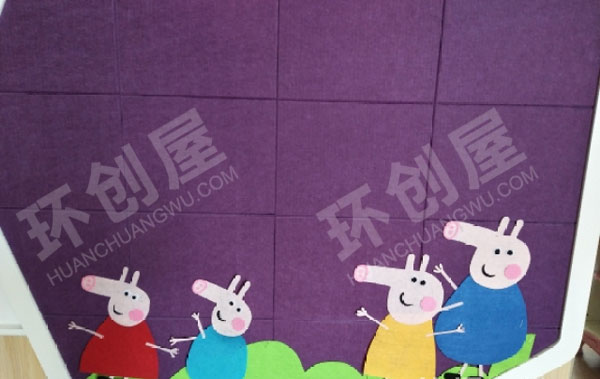 幼儿园墙面布置小猪佩奇主题图片