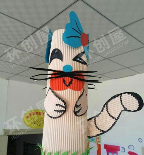 幼儿园瓦楞纸卡通主题吊饰图片