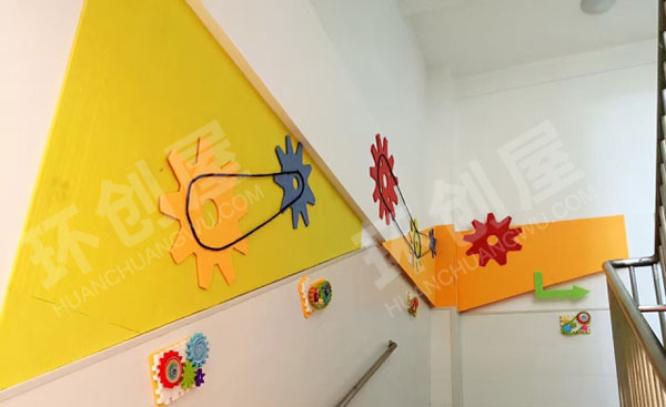 幼儿园走廊楼梯间创意图片