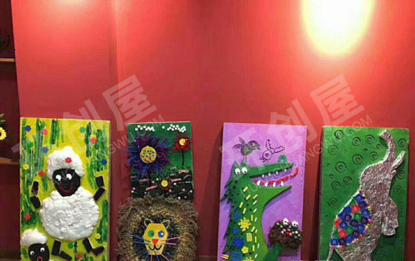 幼儿园走廊墙面画展装饰图片