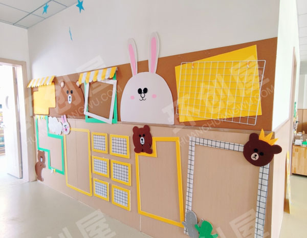 幼儿园布朗熊家园联系栏图片