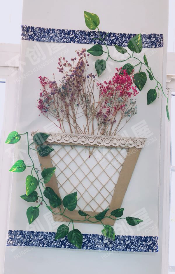 幼儿园蓝印花布青花瓷中国风家园联系栏图片