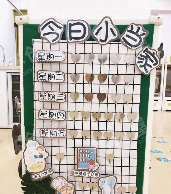 幼儿园INS风家园联系栏图片