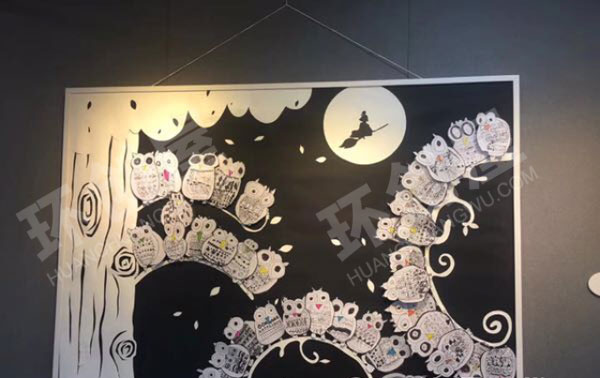 幼儿园各种创意作品展示装饰画图片