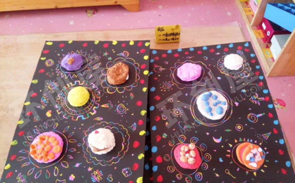 幼儿园美工区美术作品图片