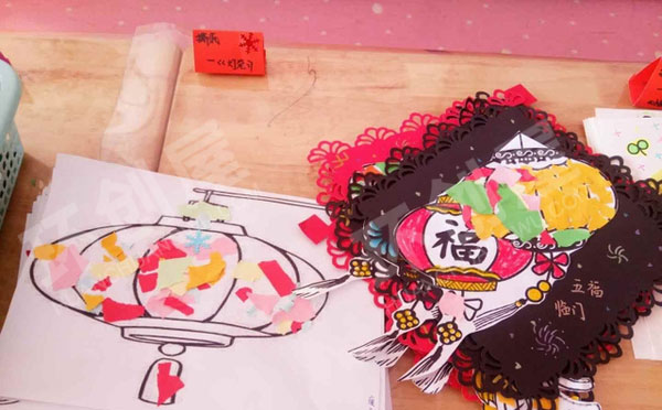 幼儿园美工区美术作品图片