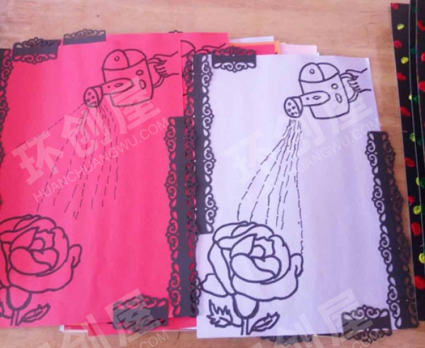 幼儿园美工区美术作品图片