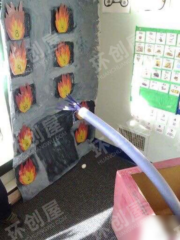 幼儿园角色区消防局图片