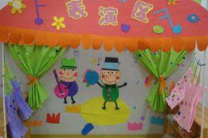 幼儿园表演区背景图片4张
