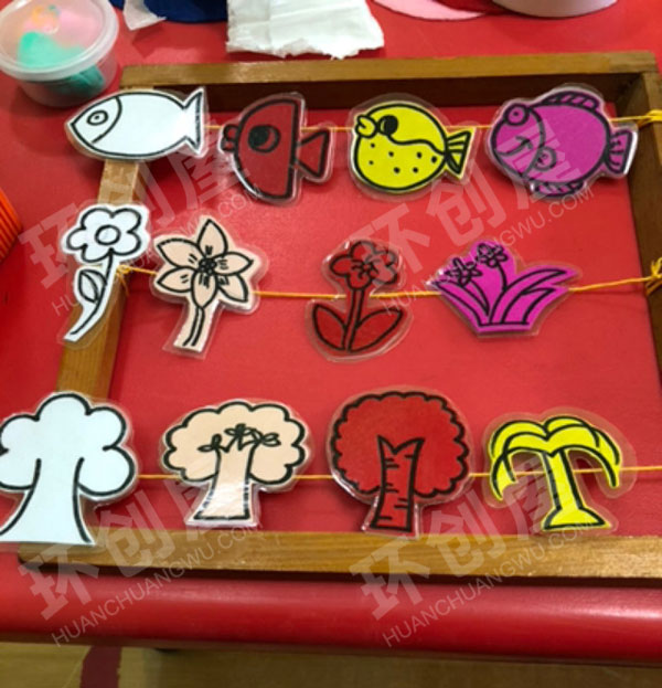 幼儿园益智区自制教玩具分类图片