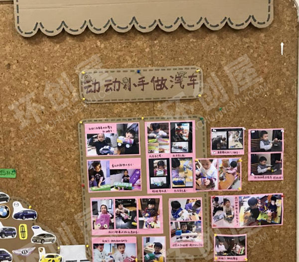 幼儿园汽车主题墙图片