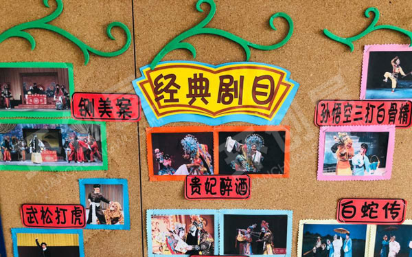 幼儿园墙面布置京剧主题图片
