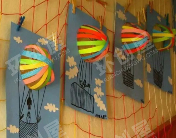 幼儿园墙面布置手工墙饰图片