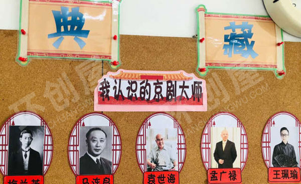 幼儿园墙面布置京剧主题图片