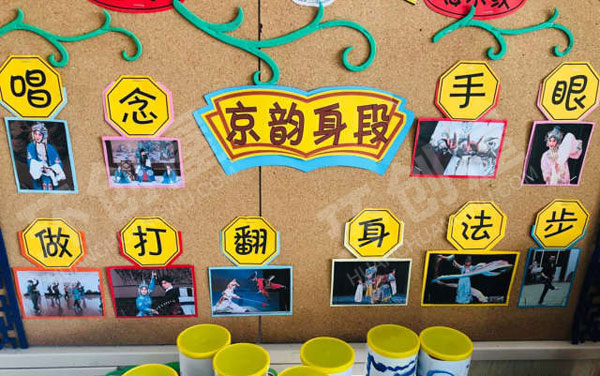 幼儿园墙面布置京剧主题图片