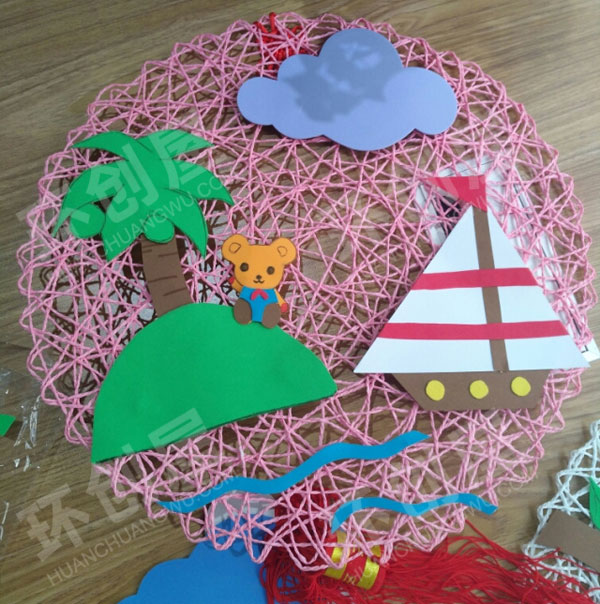 幼儿园自制卡通吊饰图片