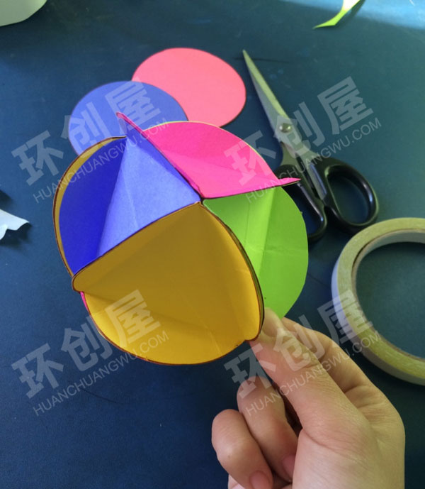 幼儿园自制花球吊挂饰图片