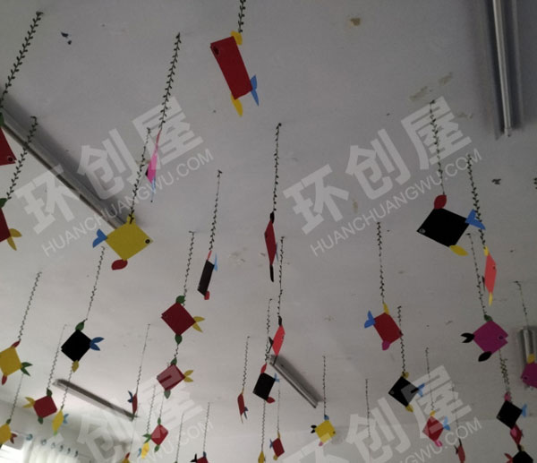 幼儿园美丽的吊挂饰图片