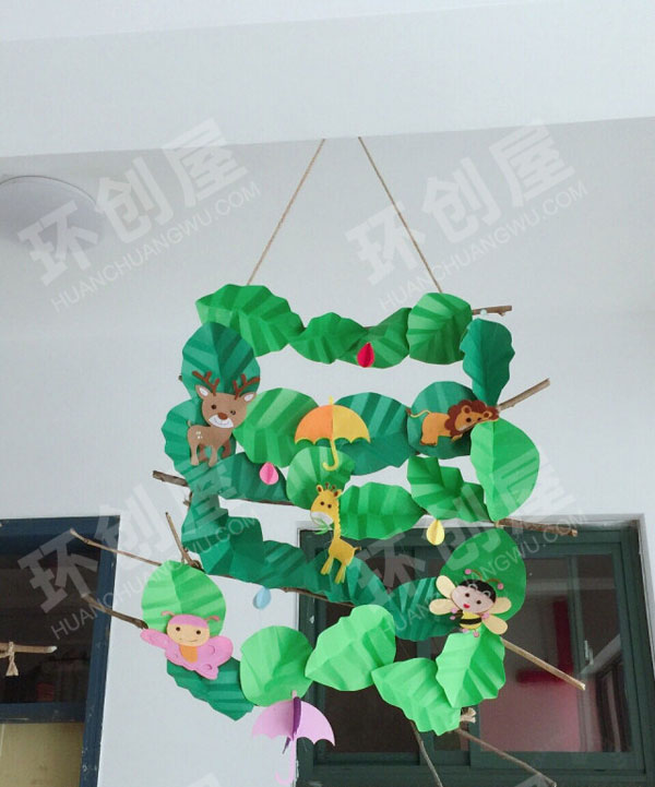 幼儿园走廊田园风吊挂饰图片