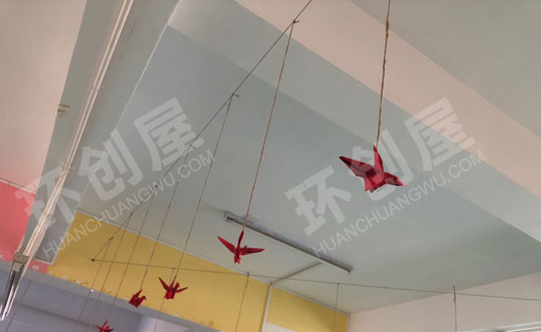 幼儿园千纸鹤挂饰图片