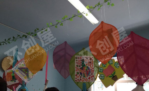 幼儿园教室吊挂饰图片