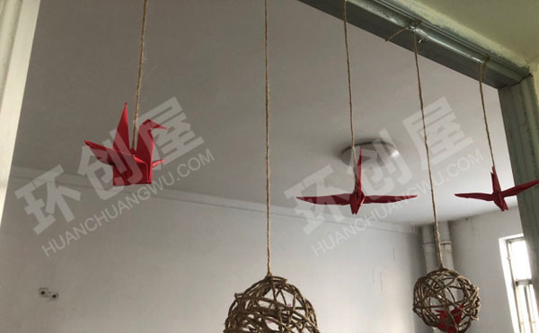 幼儿园千纸鹤挂饰图片