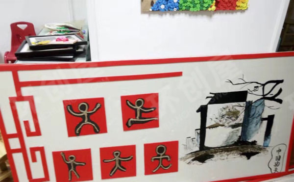 幼儿园走廊墙面环创中国风图片