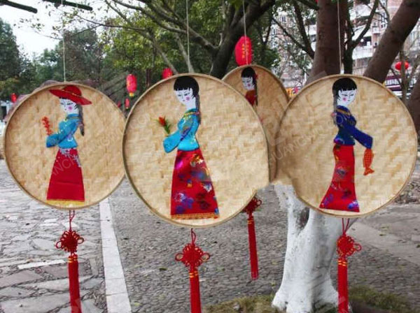 幼儿园走廊中国风服饰图片