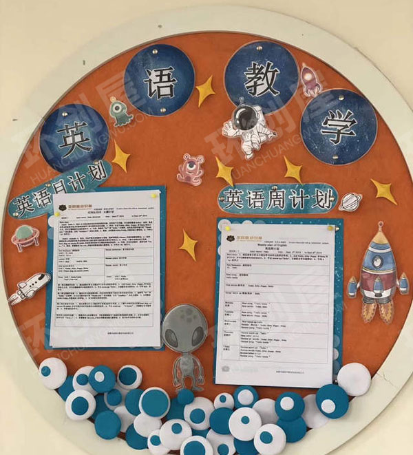 幼儿园太空主题家园联系栏图片