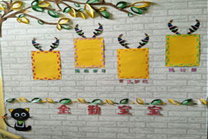 幼儿园猫咪主题家园联系栏图片