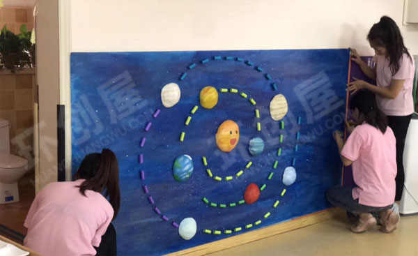 幼儿园太空主题家园联系栏图片