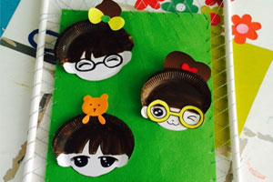 幼儿园作品展示纸盘装饰图片5张