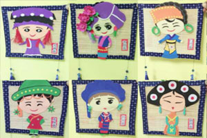 幼儿园作品展示中国风主题图片2张