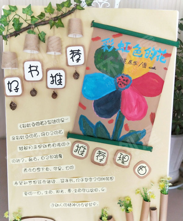 幼儿园好书推荐阅读区环创图片