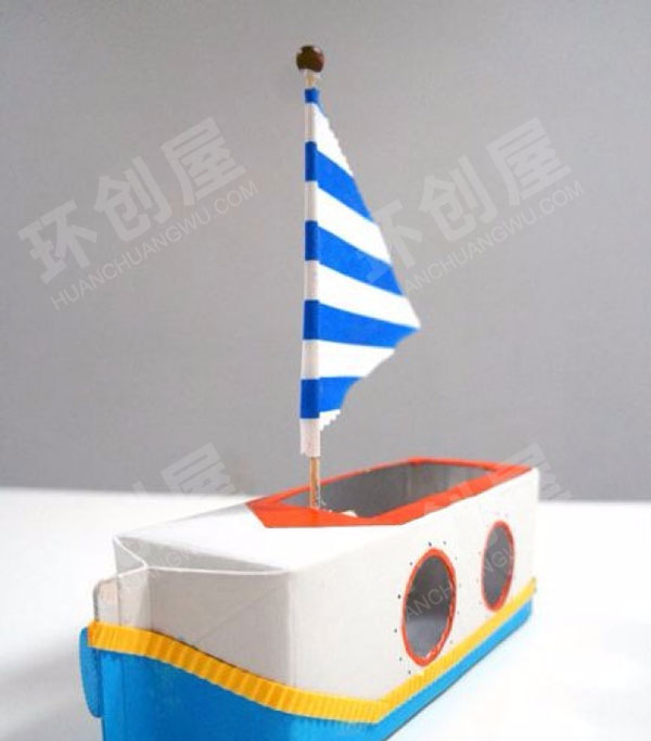 幼儿园美工区手工作品牛奶盒大变身图片